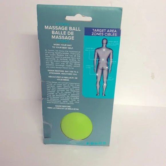 GAIAM Restore Ultimate Massage Ball Men Woman Workout Health Soothe Sore Muscles - Picture 4 of 5